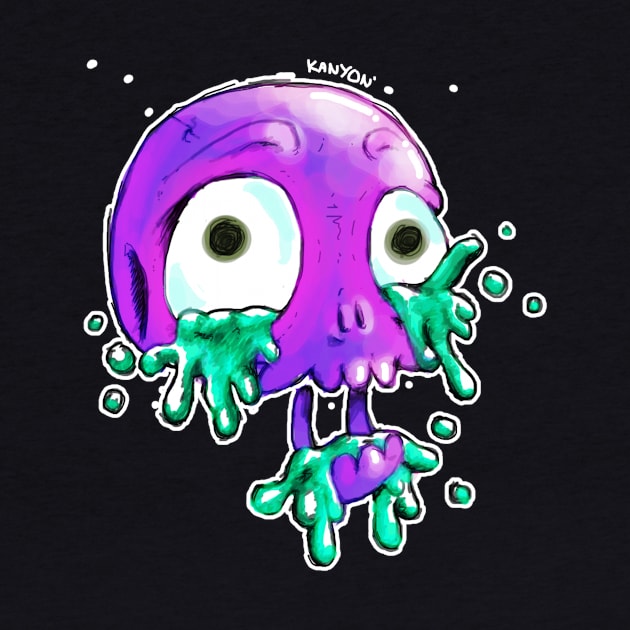 Skull Puke by ControllerGeek